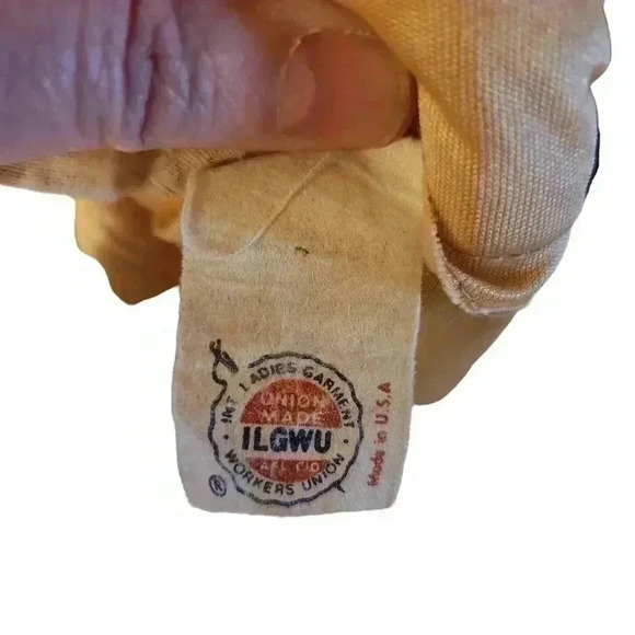 Joan Curtis Vintage Union Made Light Sheen Gold Midi Dress Size Medium *See Desc - Picture 16 of 16